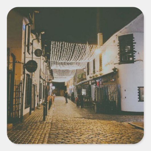 Ashton Lane, Glasgow Vierkante Sticker (Voorkant)
