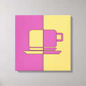 Ashton Lila en Gold Cup Canvas Afdruk (Voorkant)