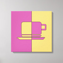 Ashton Lila en Gold Cup Canvas Afdruk