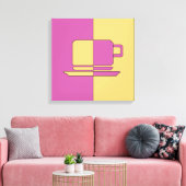 Ashton Lila en Gold Cup Canvas Afdruk (Insitu (Woonkamer))