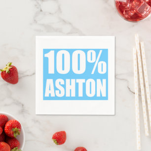 Ashton naam 100 procent servet