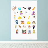 Ashton naam gepersonaliseerde achternaam voornaam canvas afdruk (Insitu (Houten vloer))