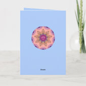 ASHTON ~ Paaskaart ~ Shades of Blue and White Feestdagen Kaart (Achterkant)