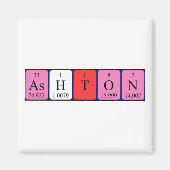 Ashton periodieke lijstnaam magnet (Voorkant)