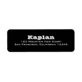 Ashton Return Address Label (Voorkant)