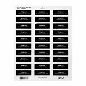 Ashton Return Address Label (Full Sheet)
