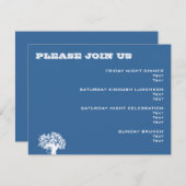 Ashton Tree Bar Mitzvah Wedding Event Card Kaart (Voorkant / Achterkant)