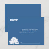 Ashton Tree Bar Mitzvah Wedding RSVP Kaartje (Voorkant / Achterkant)