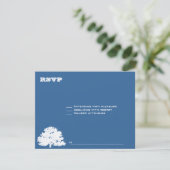 Ashton Tree Bar Mitzvah Wedding RSVP Kaartje (Staand voorkant)