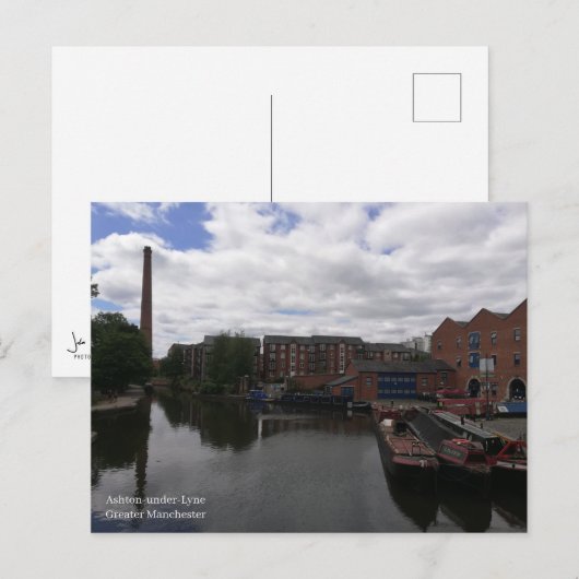 Ashton-under-Lyne Briefkaart (Voorkant / Achterkant)