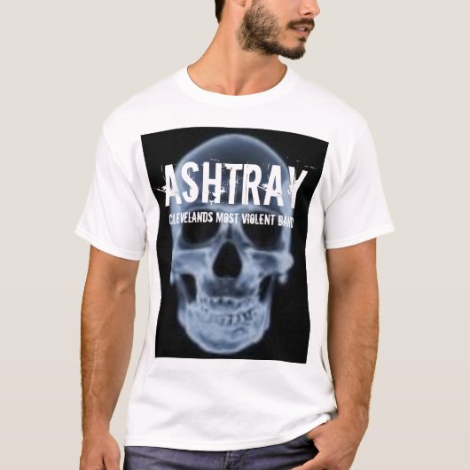 ASHTRAY "blue skull" T-Shirt (Voorkant)