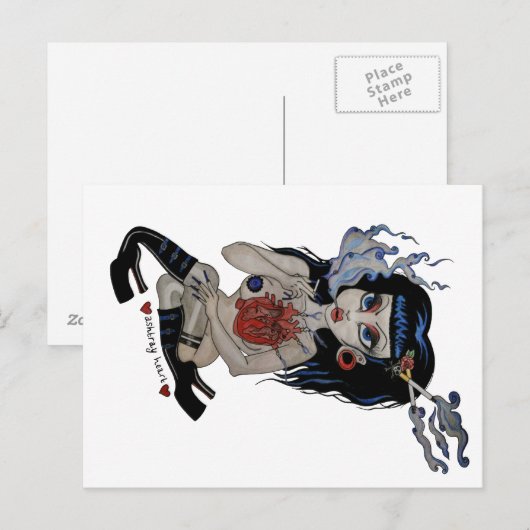 ASHTRAY HEART BRIEFKAART (Voorkant / Achterkant)