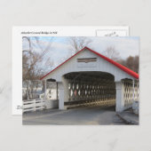 Ashuelot Covered Bridge Briefkaart (Voorkant / Achterkant)