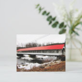 Ashuelot Covered Bridge in Windows Briefkaart (Staand voorkant)