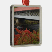 Ashuelot Covered bridge van 159 meter hoogte Metalen Ornament (Rechts)