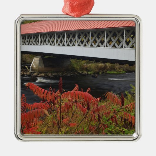 Ashuelot Covered bridge van 159 meter hoogte Metalen Ornament (Voorkant)