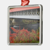 Ashuelot Covered bridge van 159 meter hoogte Metalen Ornament (Links)