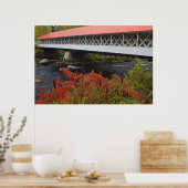 Ashuelot Covered bridge van 159 meter hoogte Poster (Keuken)