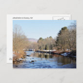 Ashuelot River in Swanzey, New Hampshire Briefkaart (Voorkant / Achterkant)