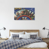 Ashville, North Carolina - Large Letter Scenes 2 Canvas Afdruk (Insitu (Slaapkamer))