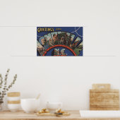 Ashville, North Carolina - Large Letter Scenes 2 Poster (Keuken)