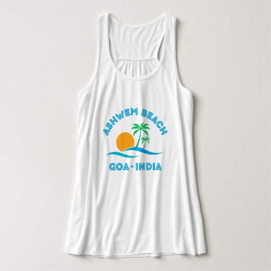 ASHWEM BEACH-GOA INDIA TANKTOP (Design voorkant)