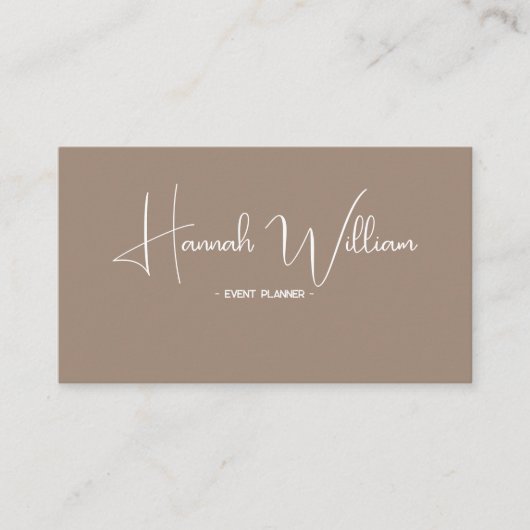 Ashwood Modern Elegant Minimalist Visitekaartje (Voorkant)