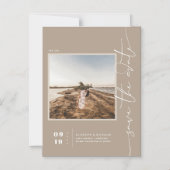 Ashwood | Modern Minimal Save the Date Foto Magnetische Uitnodiging (Voorkant)