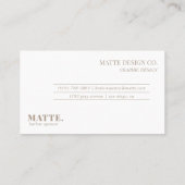 Ashwood | Modern minimalistische legant profession Visitekaartje (Achterkant)