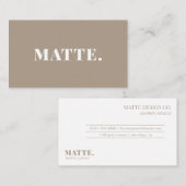 Ashwood | Modern minimalistische legant profession Visitekaartje (Voorkant / Achterkant)