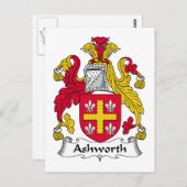 Ashworth Family Crest Briefkaart (Voorkant / Achterkant)