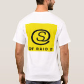 ASI Black Label, gele machineSupport Warrior T-shirt (Achterkant)