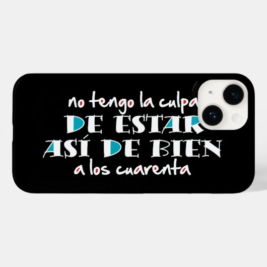Así de bien a los 40 Case-Mate iPhone case (Achterkant (horizontaal))
