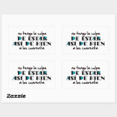 Así de bien a los 40 rechthoekige sticker (Vel)