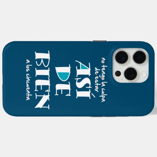 Así de bien a los 50 Case-Mate iPhone case (Achterkant (horizontaal))