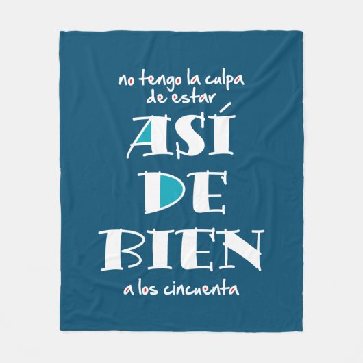 Así de bien a los 50 fleece deken (Voorkant)