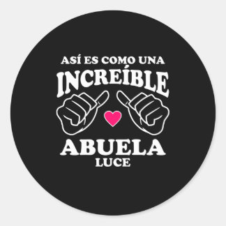 Así es como una increíble Abuela Luce Ronde Sticker