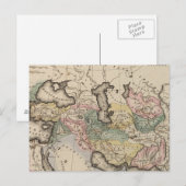 Asia Atlas Map Briefkaart (Voorkant / Achterkant)