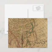 Asia Atlas Map Briefkaart (Voorkant / Achterkant)