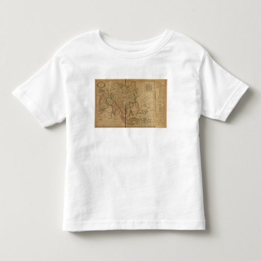 Asia Atlas Map Kinder Shirts (Voorkant)