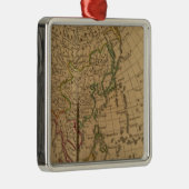Asia Atlas Map Metalen Ornament (Rechts)