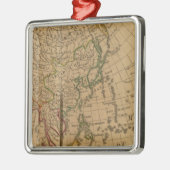 Asia Atlas Map Metalen Ornament (Links)