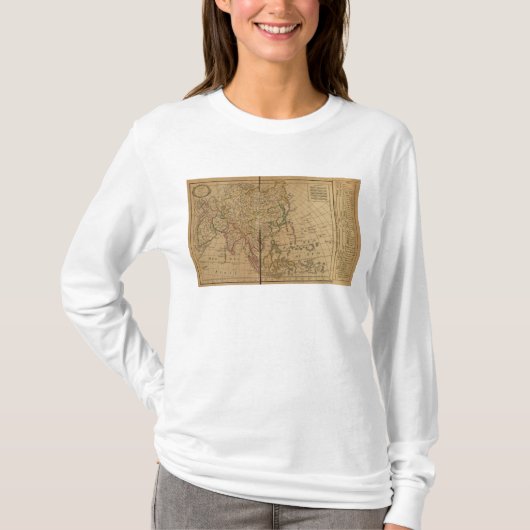 Asia Atlas Map T-shirt (Voorkant)
