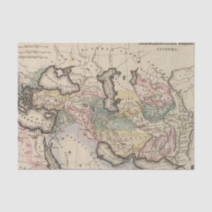 Asia Atlas Map Tissuepapier