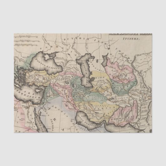 Asia Atlas Map Tissuepapier (Voorkant)