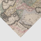 Asia Atlas Map Tissuepapier (Detail)