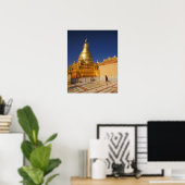 Asia, Birma (Myanmar) Mandalay, Sagaing Hill: Poster (Thuiskantoor)