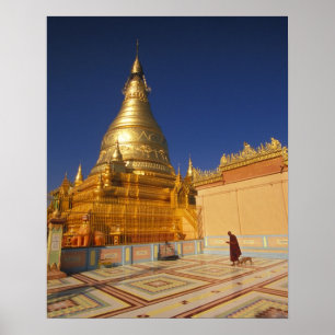 Asia, Birma (Myanmar) Mandalay, Sagaing Hill: Poster