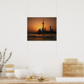 ASIA, China, Shanghai View of Oriental Pearl TV Poster (Keuken)