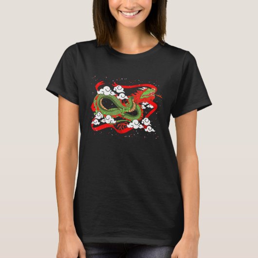 Asia Chinese Culture Animal Fantasy Creature Mythi T-shirt (Voorkant)